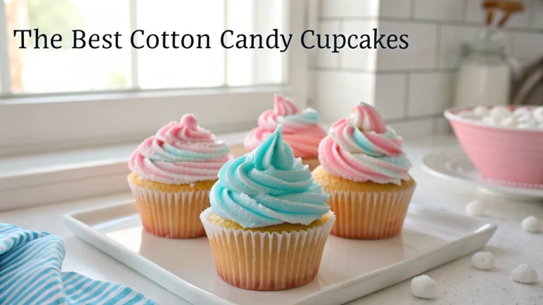 The Best Cotton Candy Cupcakes