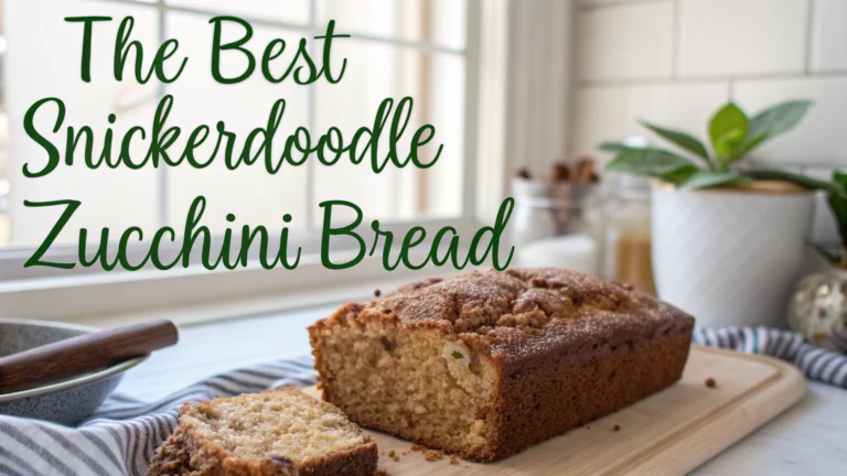 The Best Snickerdoodle Zucchini Bread