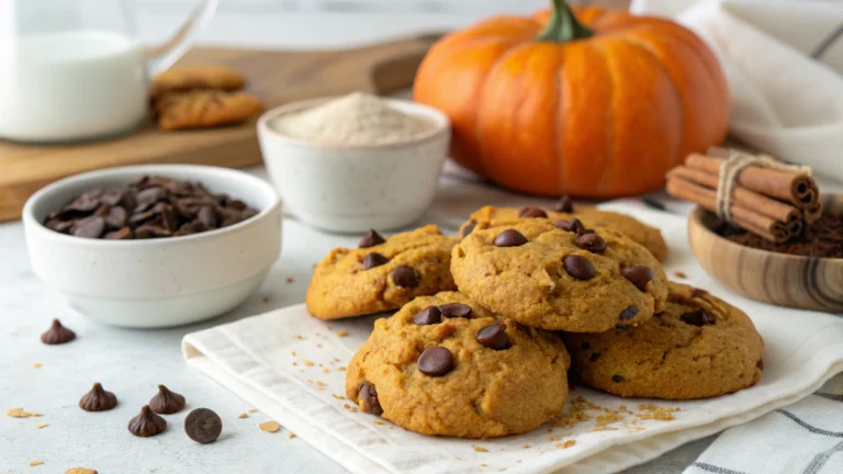 Vegan Pumpkin Chocolate Chip Cookies