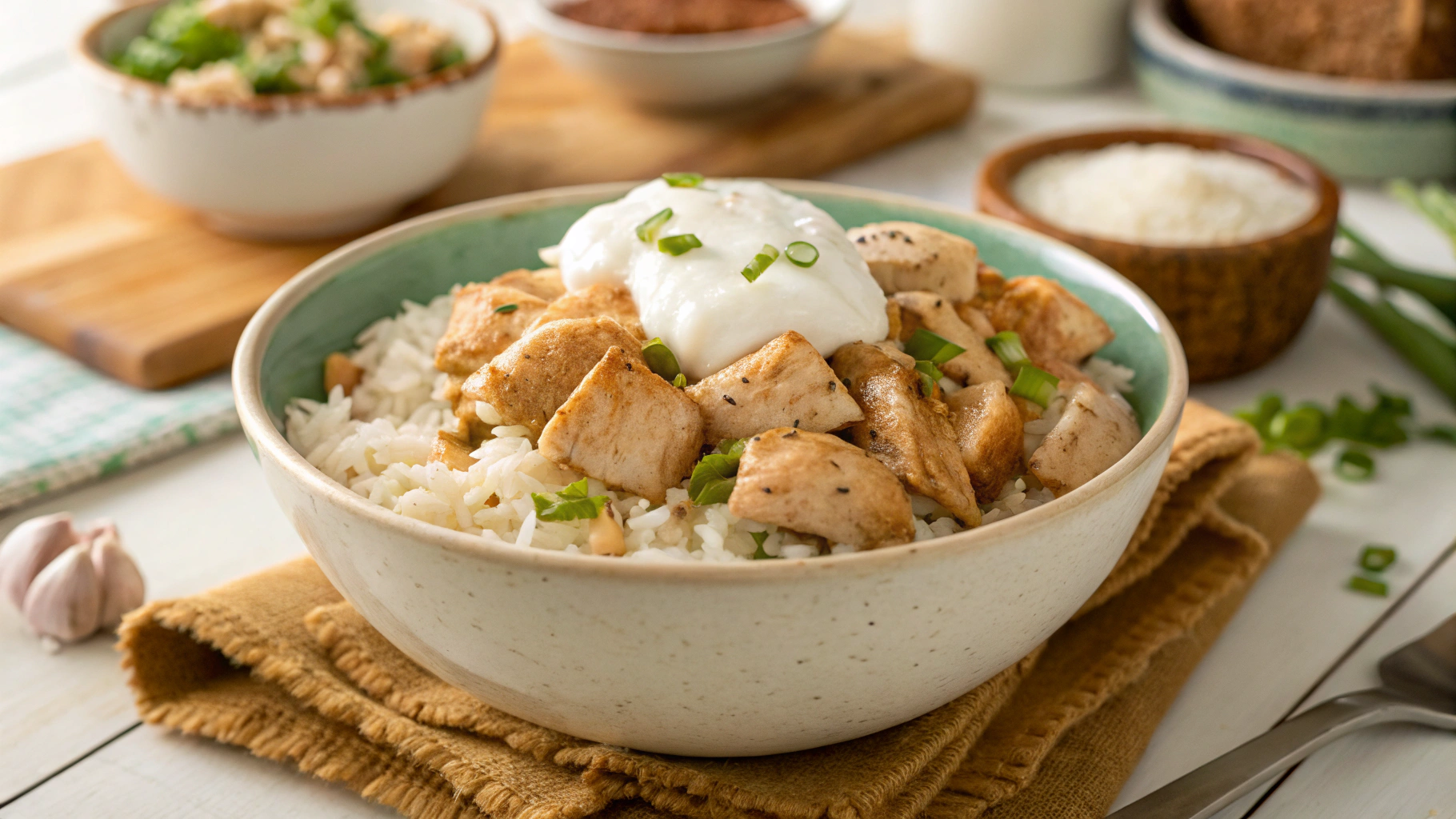Coconut Chicken Rice Bowl