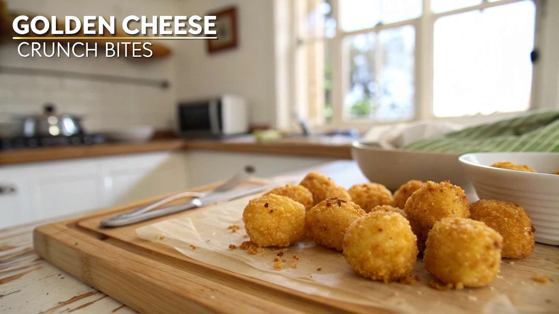 Golden Cheese Crunch Bites