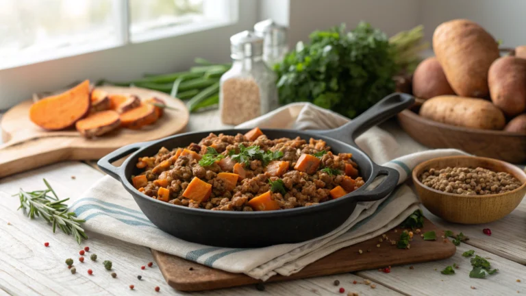 Ground Turkey Sweet Potato Skillet
