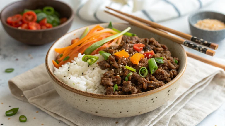 Korean Ground Beef Bowl