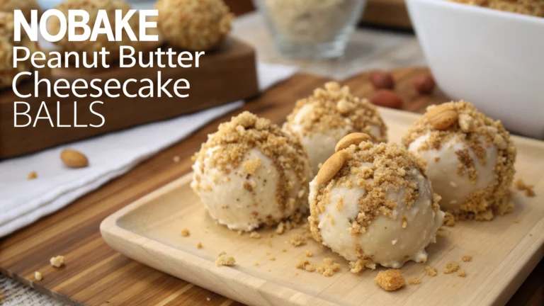 NoBake Peanut Butter Cheesecake Balls