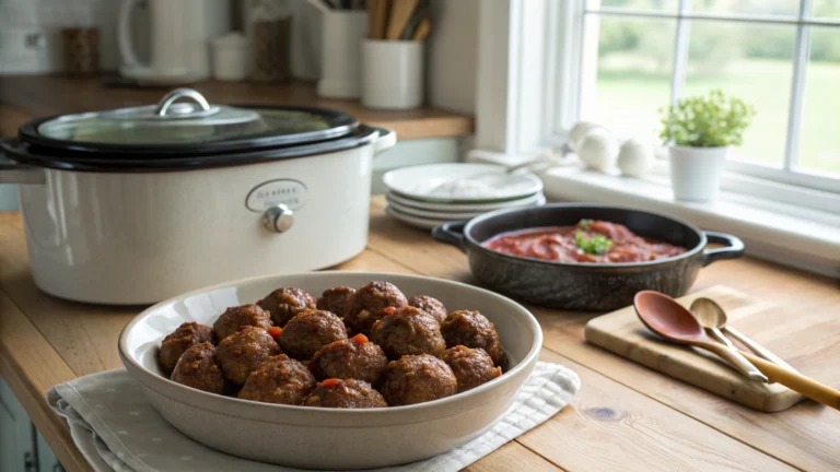 Paleo Slow Cooker Meatballs