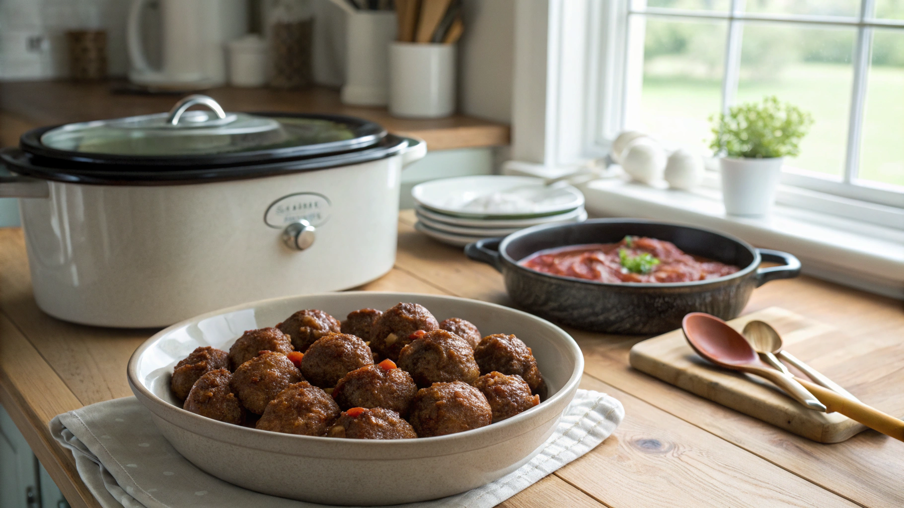 Paleo Slow Cooker Meatballs