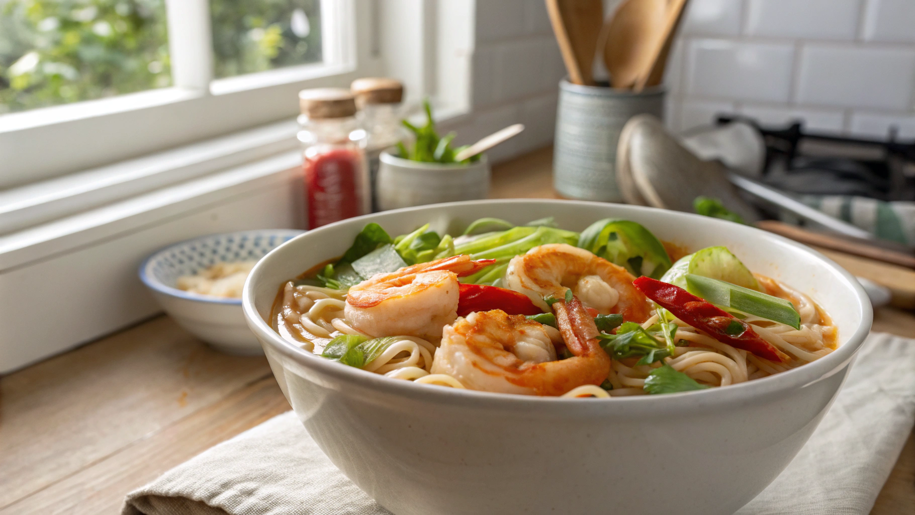Quick and Spicy Shrimp Soup