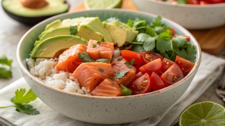 Salmon Burrito Bowl