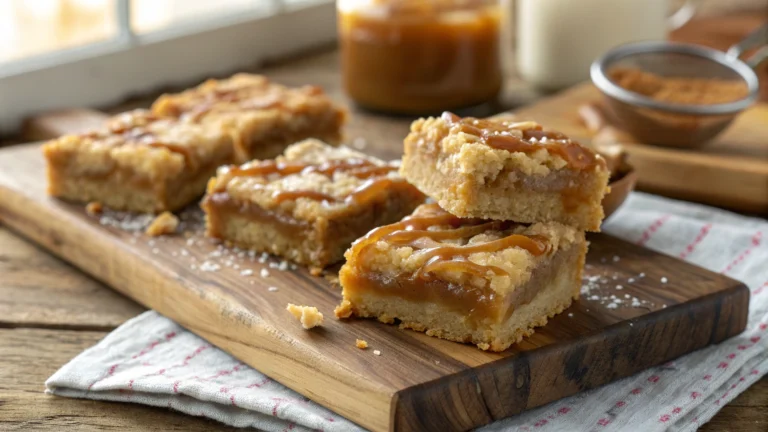 Salted Caramel Gooey Butter Bars