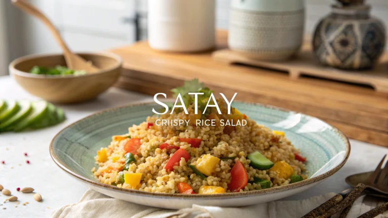 Satay Crispy Rice Salad