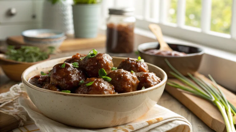 Asian Crockpot Meatballs