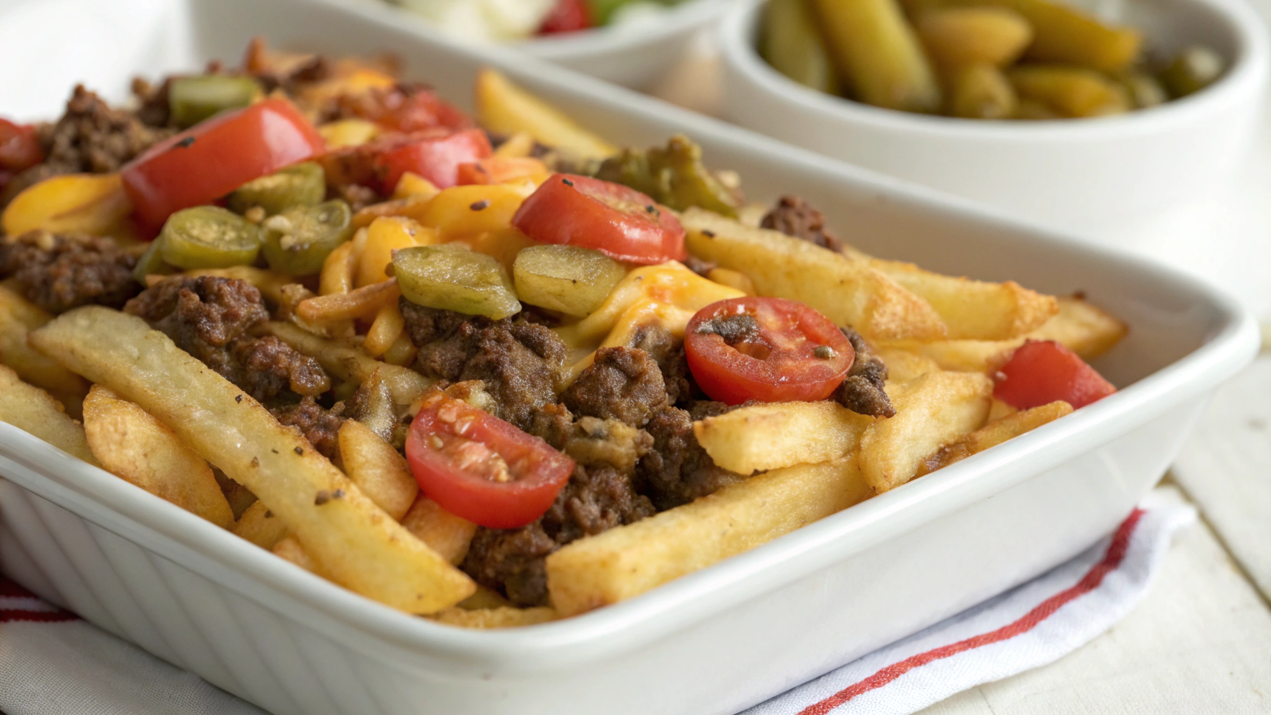 Cheeseburger French Fry Bake