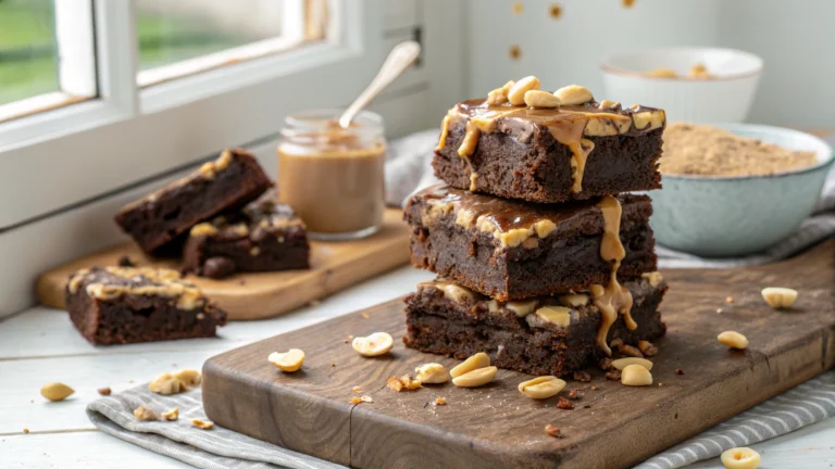 Chocolate Peanut Butter Fudge Brownies