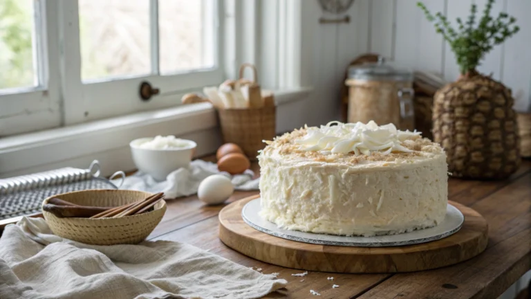 Coconut Cake with Cream Cheese Frosting