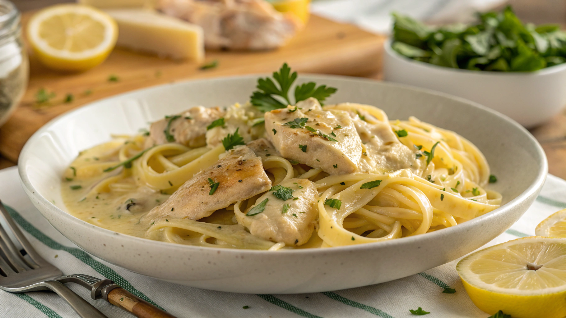 Creamy Lemon Chicken Pasta