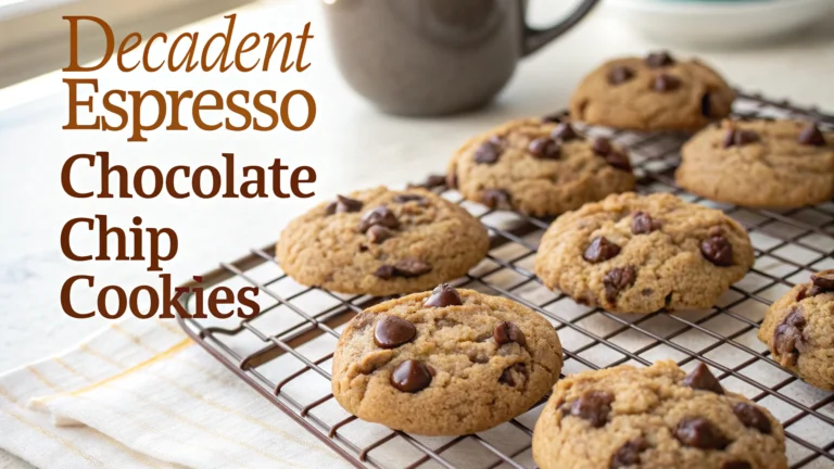Decadent Espresso Chocolate Chip Cookies