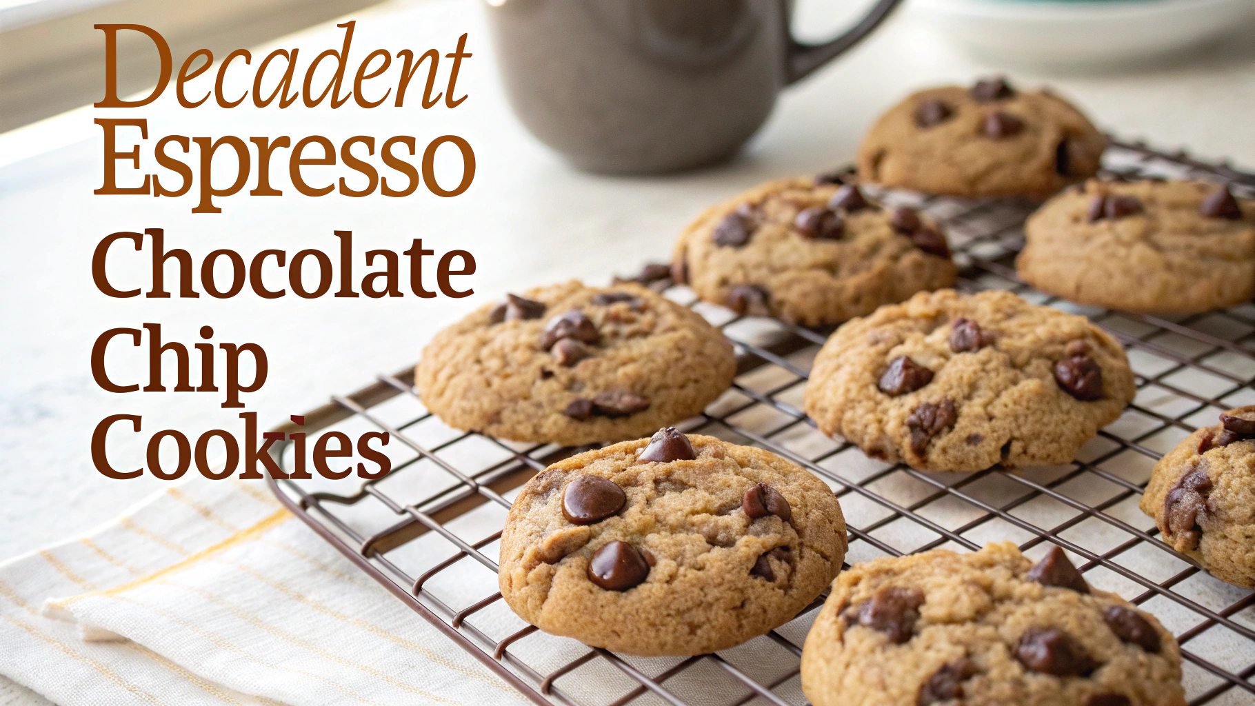 Decadent Espresso Chocolate Chip Cookies