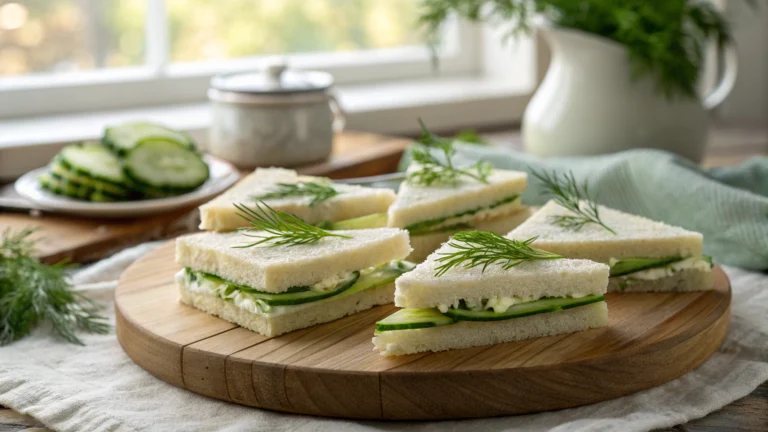 Easy Cucumber Tea Sandwiches