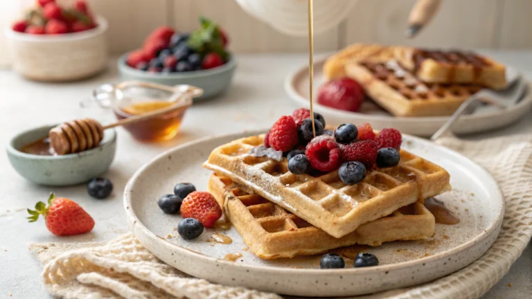 High Protein Waffles with 45g Protein for Epic Mornings
