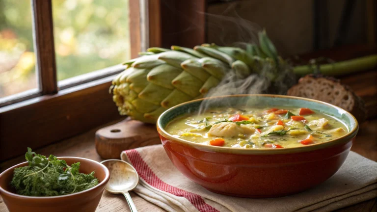 Lemony Tuscan Artichoke Soup