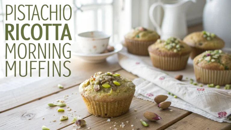 Pistachio Ricotta Morning Muffins