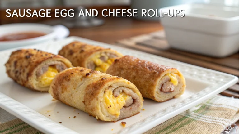 Sausage Egg and Cheese RollUps