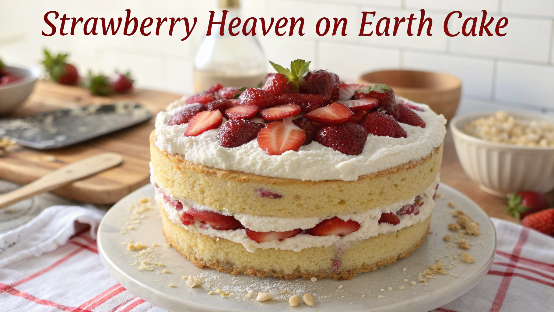 Strawberry Heaven On Earth Cake
