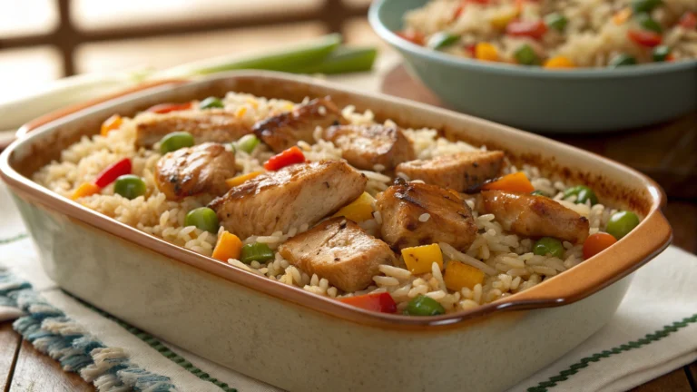 Teriyaki Chicken and Rice Casserole