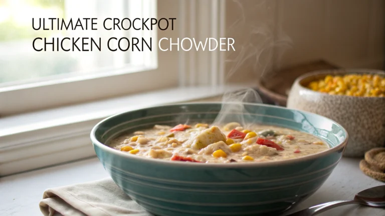 Ultimate Crockpot Chicken Corn Chowder