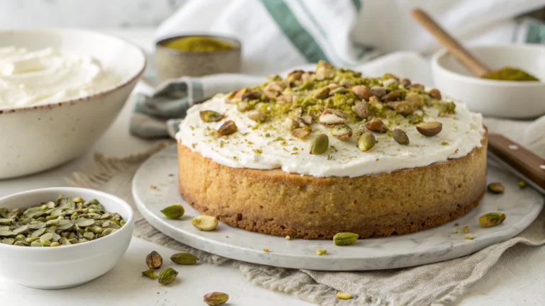 Vegan Pistachio Tres Leches 3 Milk Cake