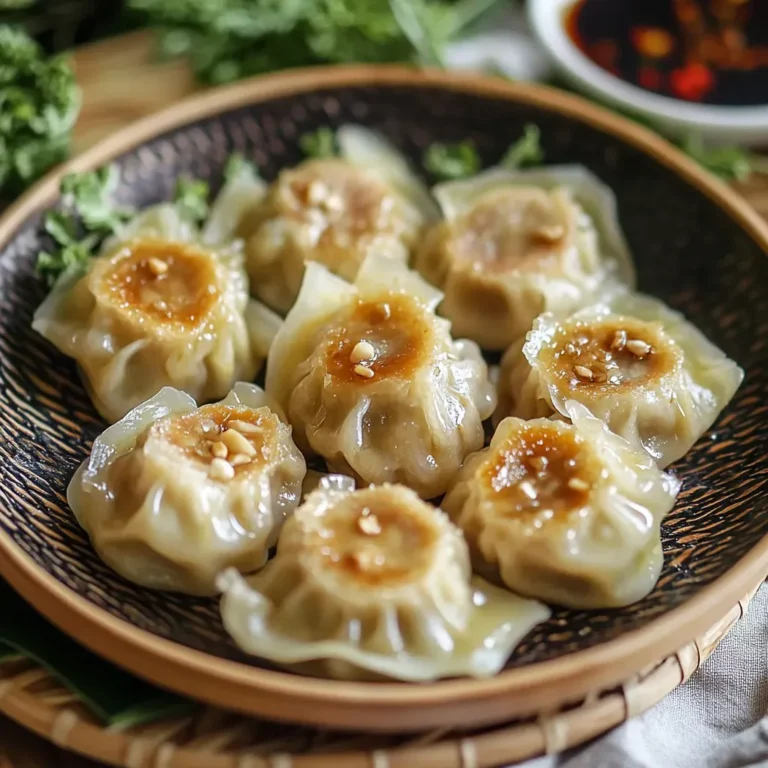 Authentic Thai Kanom Jeeb Dumplings Recipe