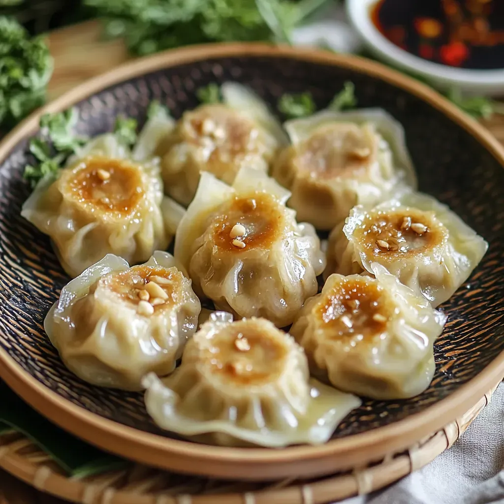 Authentic Thai Kanom Jeeb Dumplings Recipe