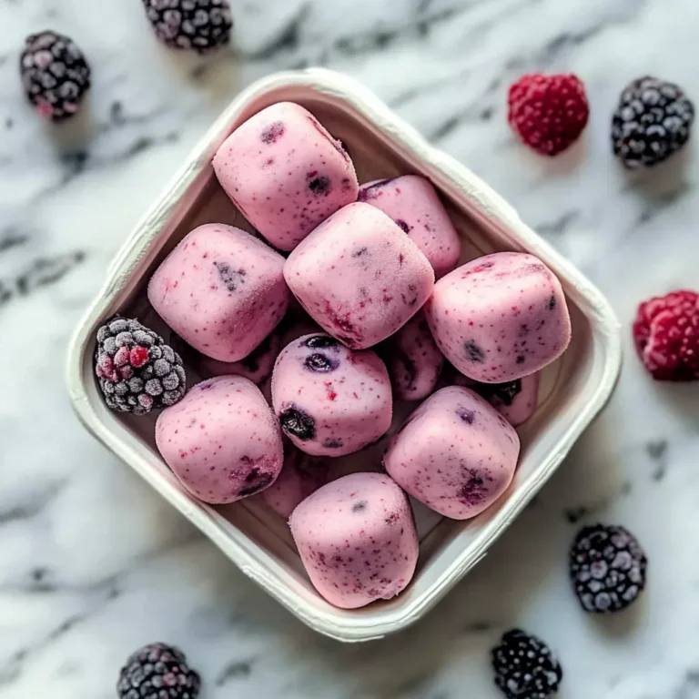 Berry Yogurt Ice Cubes: Delicious and Easy Recipe