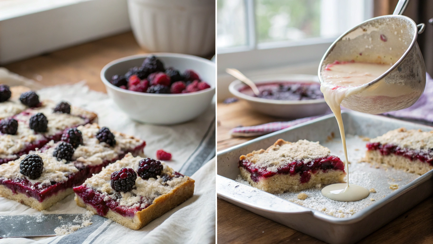 Blackberry Coconut Bars