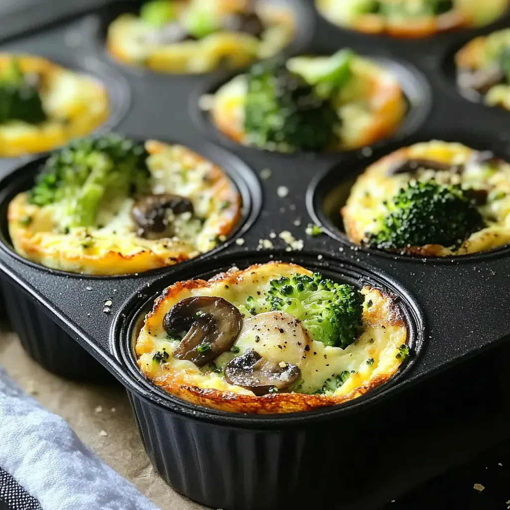 Broccoli Mushroom Egg Cups: Delicious Keto Breakfast Recipe