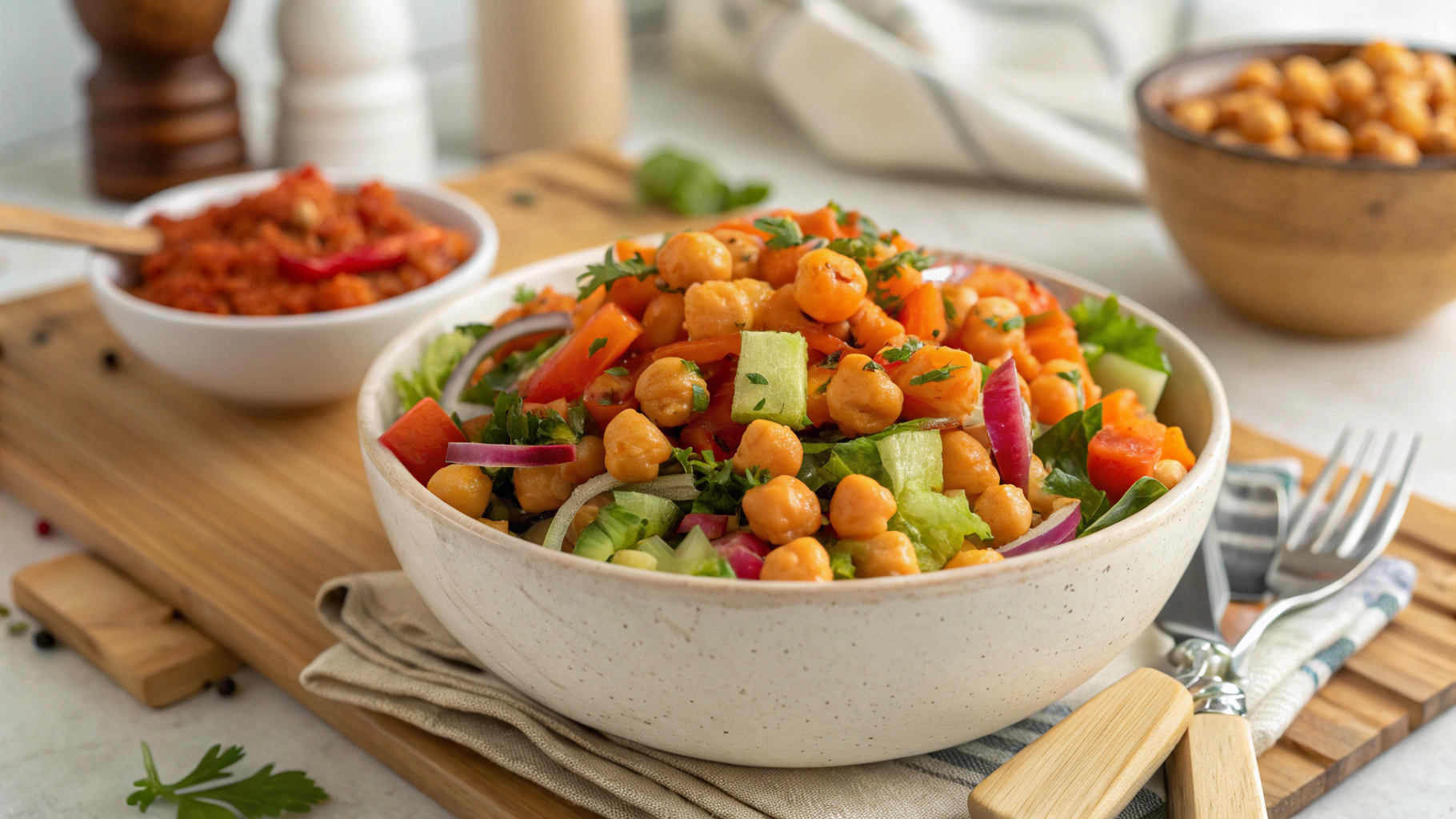 Buffalo Chickpea Salad