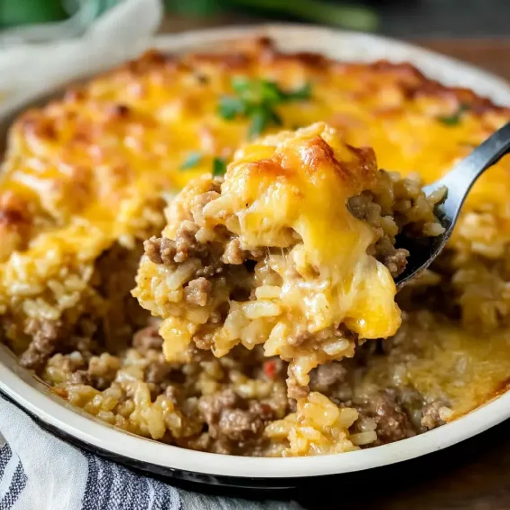 Cheesy Beef Rice Bake Recipe: Delicious and Easy!