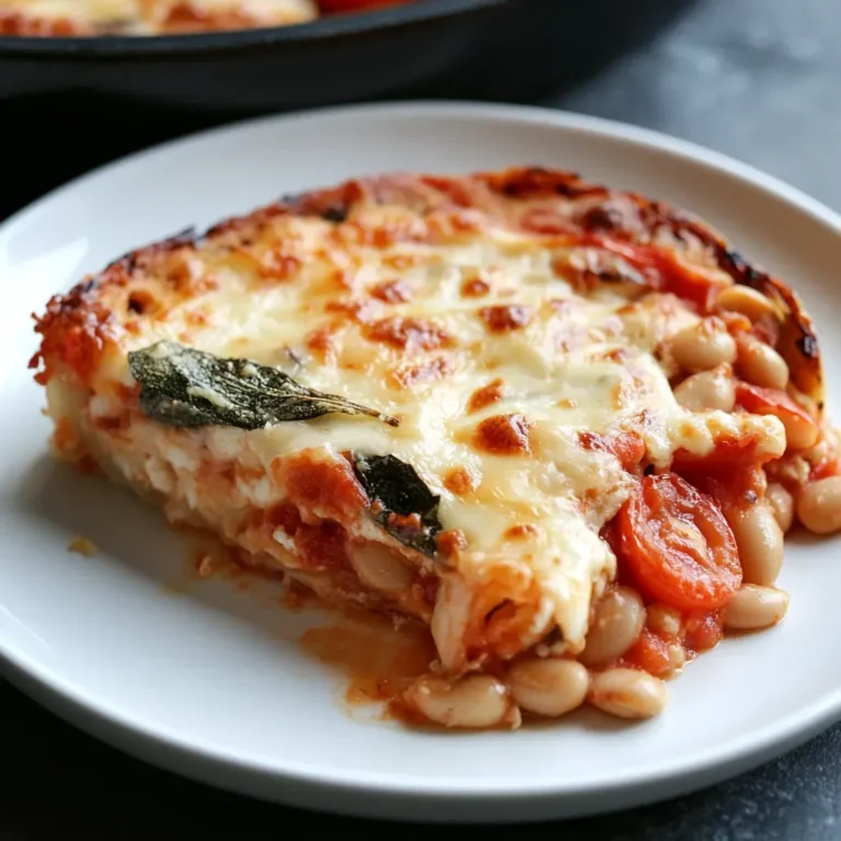 Cheesy White Bean Tomato Casserole Recipe