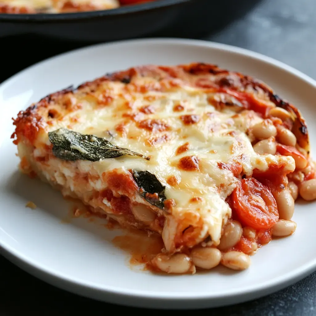 Cheesy White Bean Tomato Casserole Recipe
