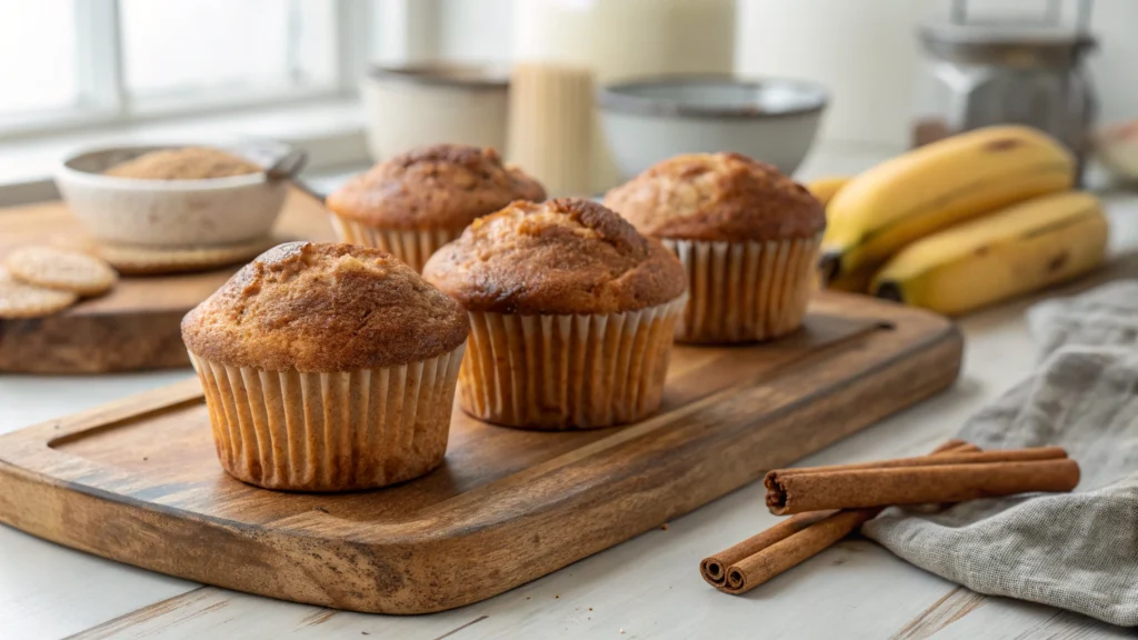 Cinnamon Banana Bread Muffins