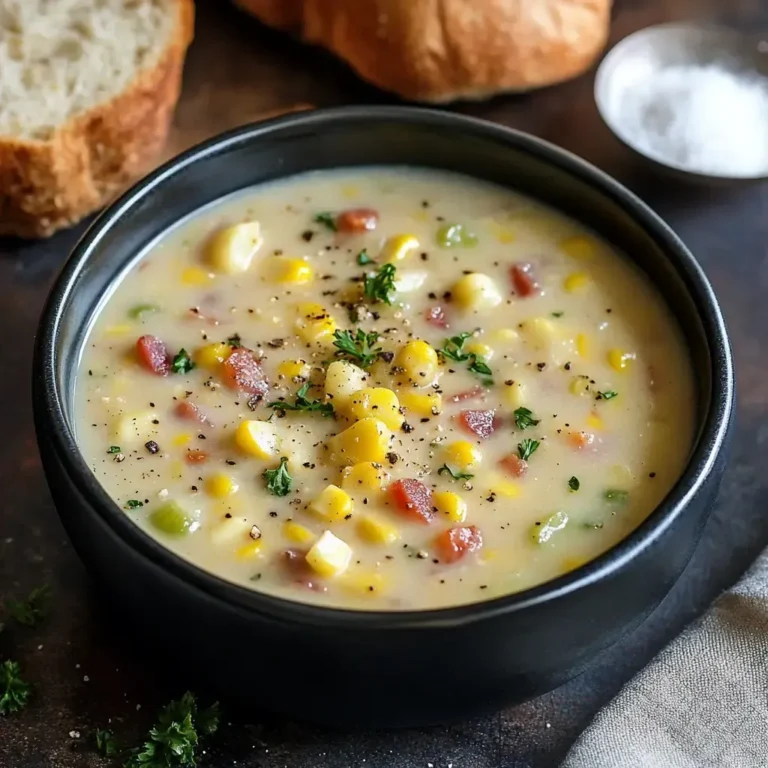 Creamy Corn Chowder Recipe: Comforting and Delicious