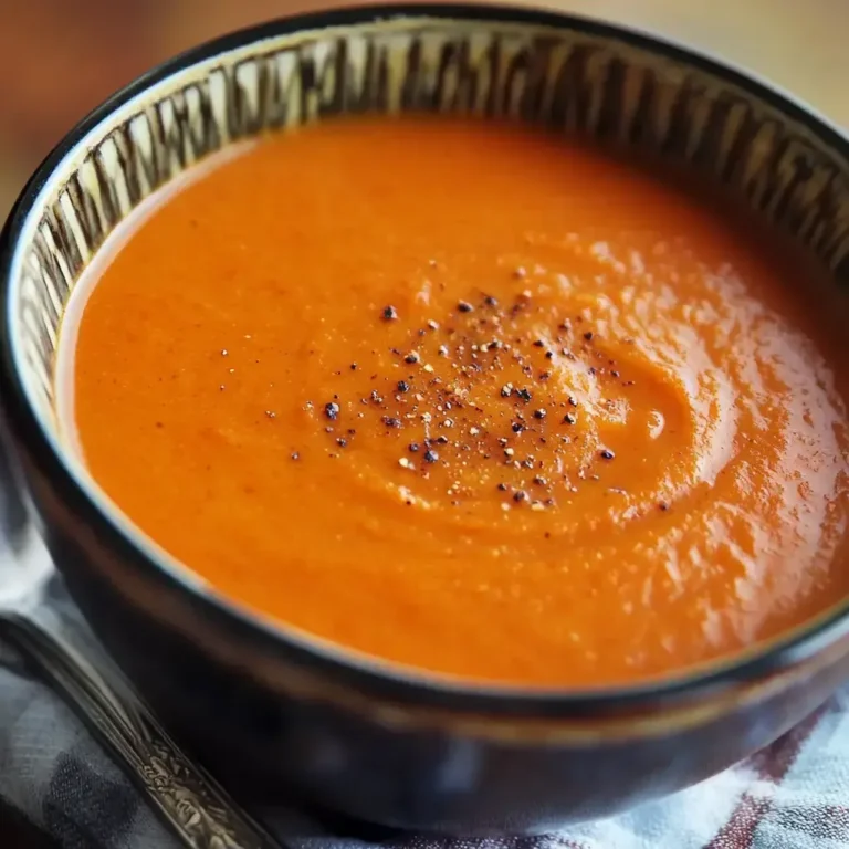 Creamy Roasted Red Pepper Potato Soup Recipe