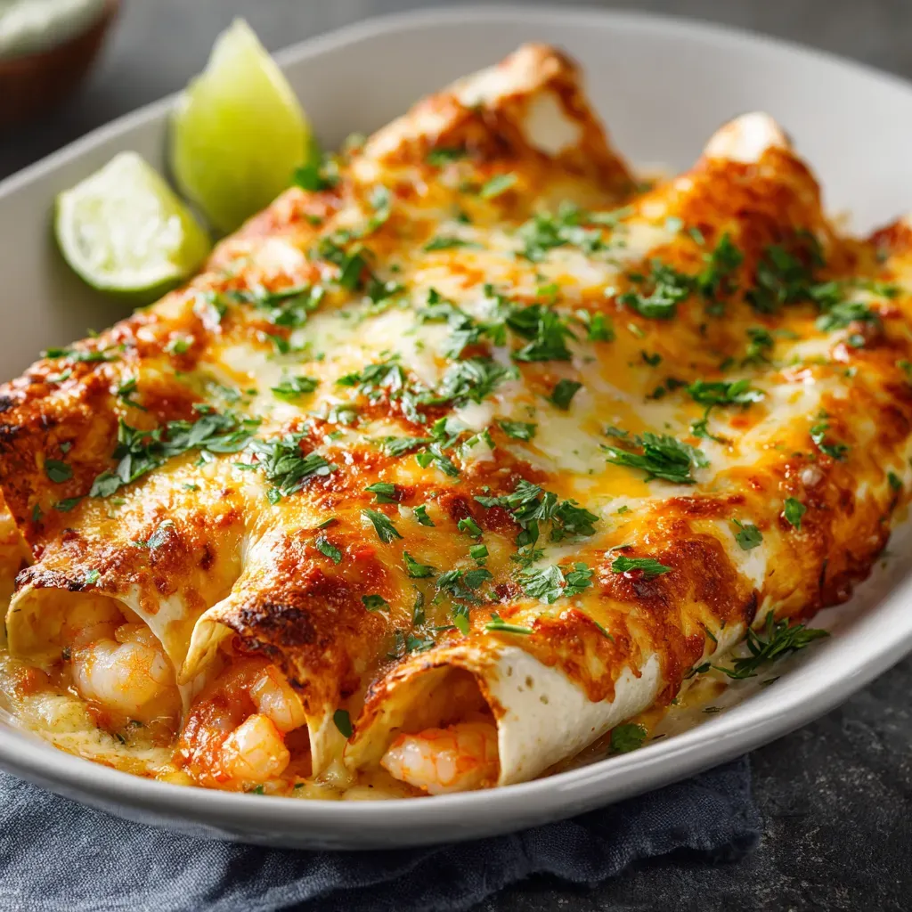Creamy Shrimp Enchiladas Bake: Delicious and Easy Recipe