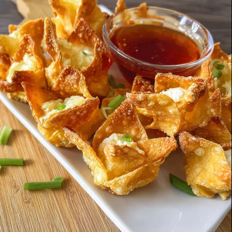 Crispy Cream Cheese Wonton Bites Recipe