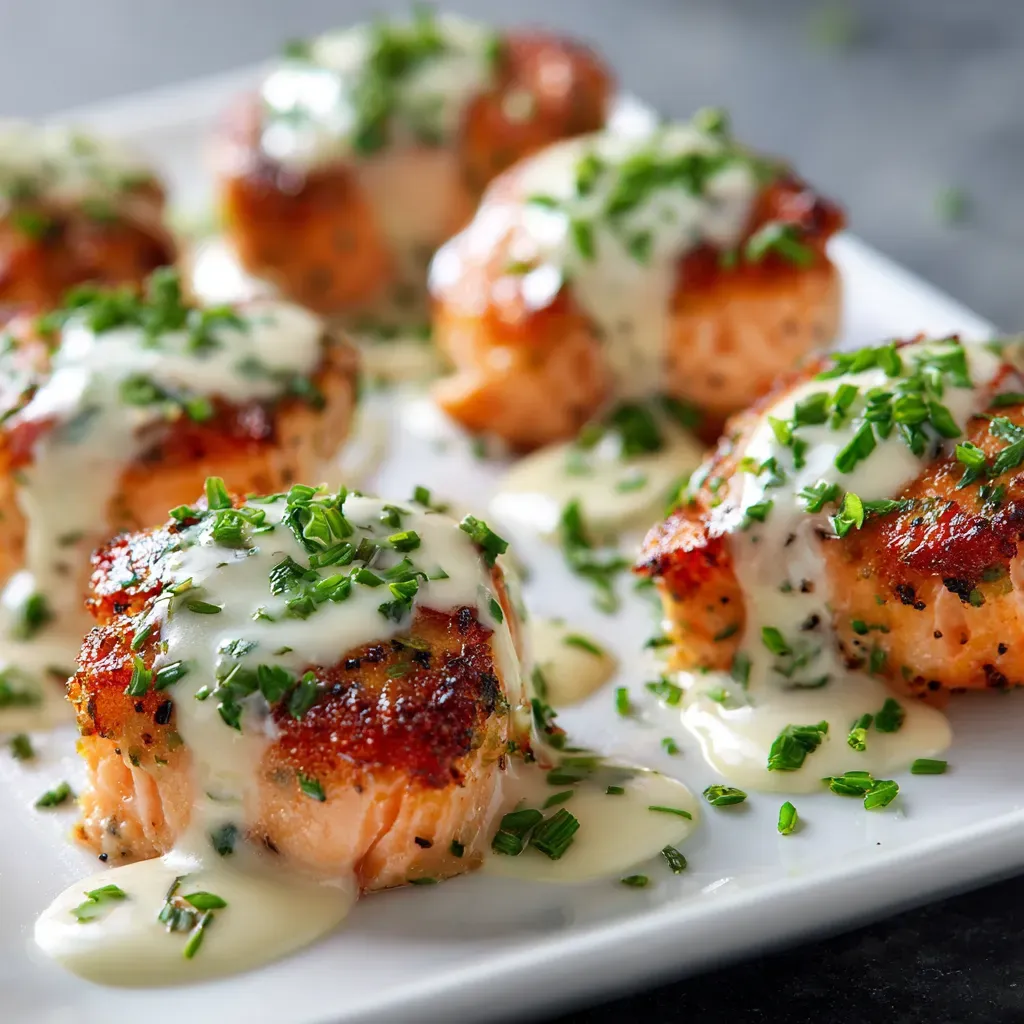 Crispy Garlic Salmon Bites: Air Fryer Recipe