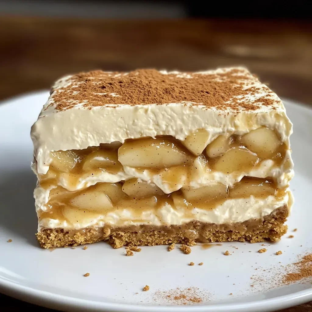 Decadent Apple Caramel No-Bake Cake Recipe