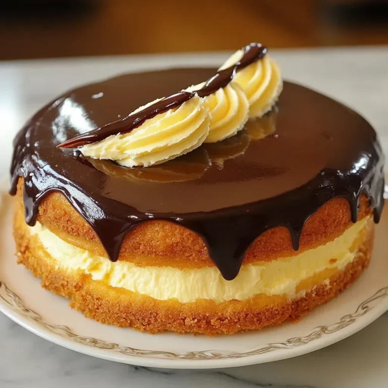 Decadent Boston Cream Pie Recipe