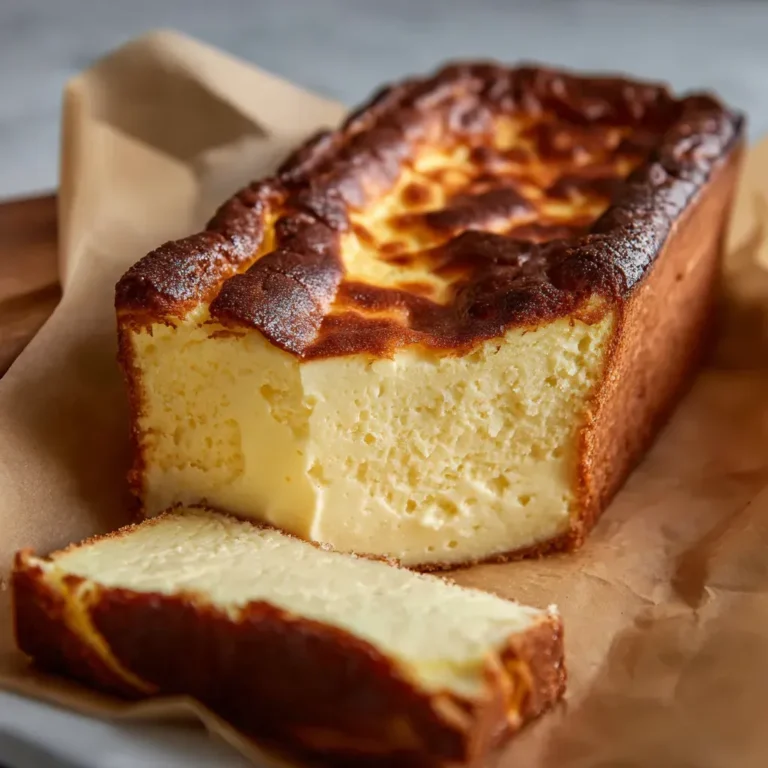Decadent Burnt Basque Cheesecake Loaf Recipe