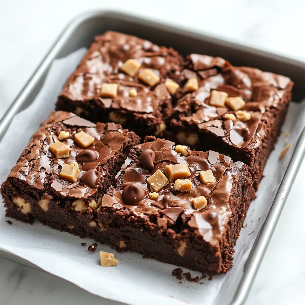 Decadent Chewy Toffee Brownies