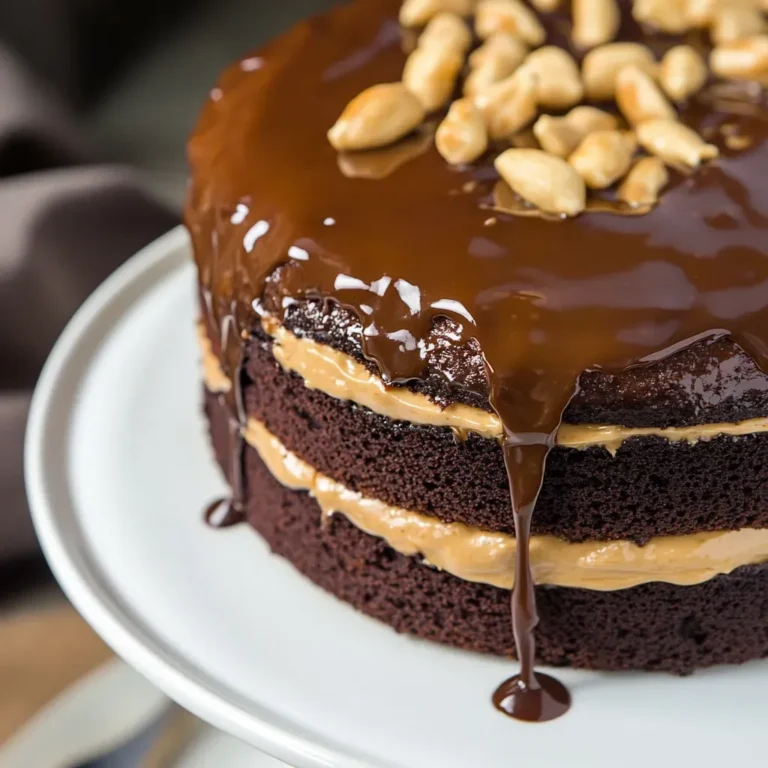 Decadent Chocolate Caramel Layered Cake